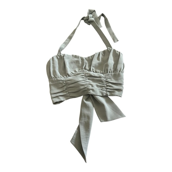 Forever 21 Burgundy and Gray Bandeau Set - Picture 2 of 5